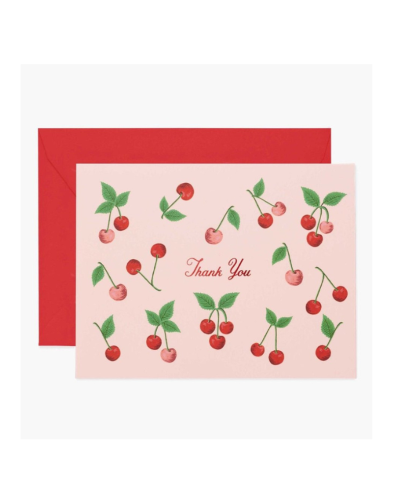 Rifle Paper Co. Cherries Thank You Card by Rifle Paper Co.