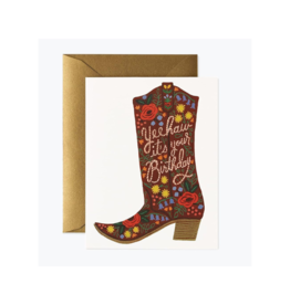 Rifle Paper Co. Birthday Boot Card by Rifle Paper Co.