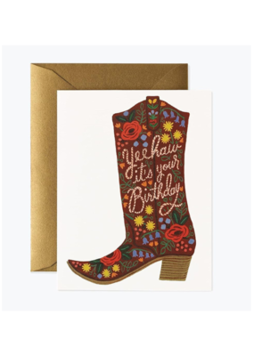 Rifle Paper Co. Birthday Boot Card by Rifle Paper Co.