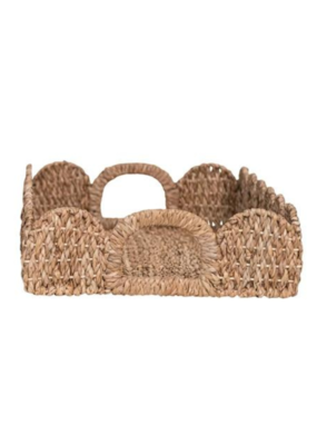 Creative Co-Op Braided Bankuan Tray Large