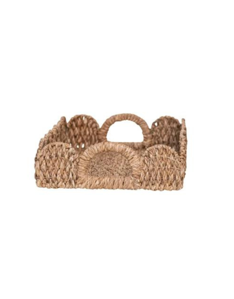 Creative Co-Op Braided Bankuan Tray Small