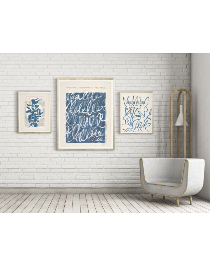 Celadon Art Parisienne Page Blue XII 17"x21"