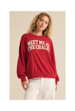 Z Supply Meet Me at the Chalet Sweatshirt in Red by Z Supply