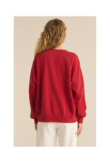 Z Supply Meet Me at the Chalet Sweatshirt in Red by Z Supply
