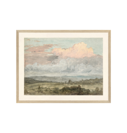 Celadon Art Hudson River School - Clouds Hudson Valley 1870 - 18"x14"