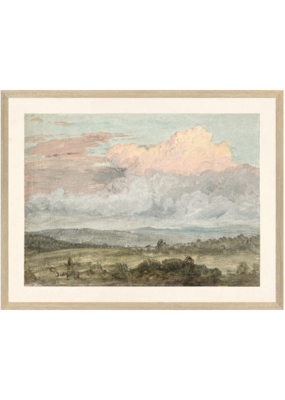 Celadon Art Hudson River School - Clouds Hudson Valley 1870 - 18"x14"