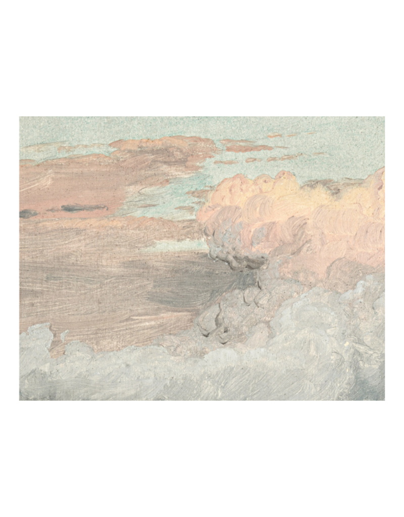 Celadon Art Hudson River School - Clouds Hudson Valley 1870 - 18"x14"