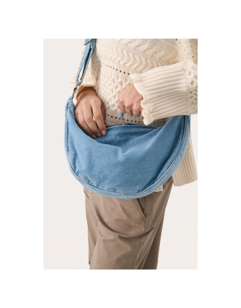 Part Two Luanes Bag in Medium Blue Denim by Part Two