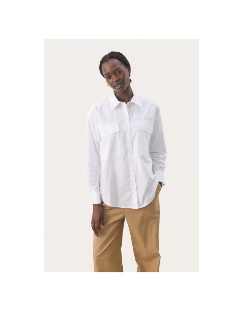 Part Two Parinaz Button Down in Bright White by Part Two