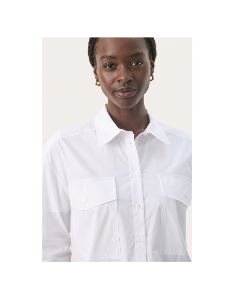 Part Two Parinaz Button Down in Bright White by Part Two