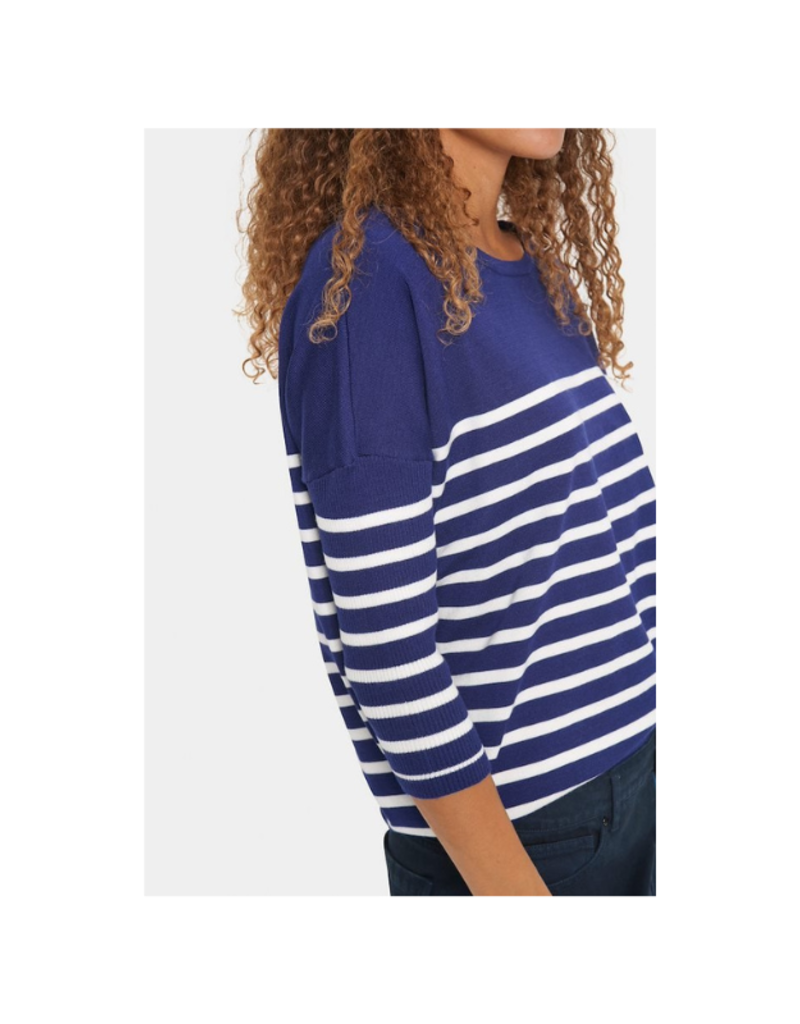 Saint Tropez LAST ONE - XL - Mila Stripe Pullover in Midnight Sail by Saint Tropez