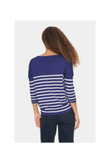 Saint Tropez LAST ONE - XL - Mila Stripe Pullover in Midnight Sail by Saint Tropez