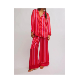 Free People Dreamy Days Pajama Set in Berry Combo by Free People
