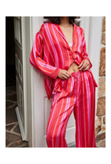 Free People Dreamy Days Pajama Set in Berry Combo by by Free People