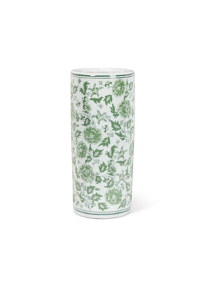 Green Floral Umbrella Stand