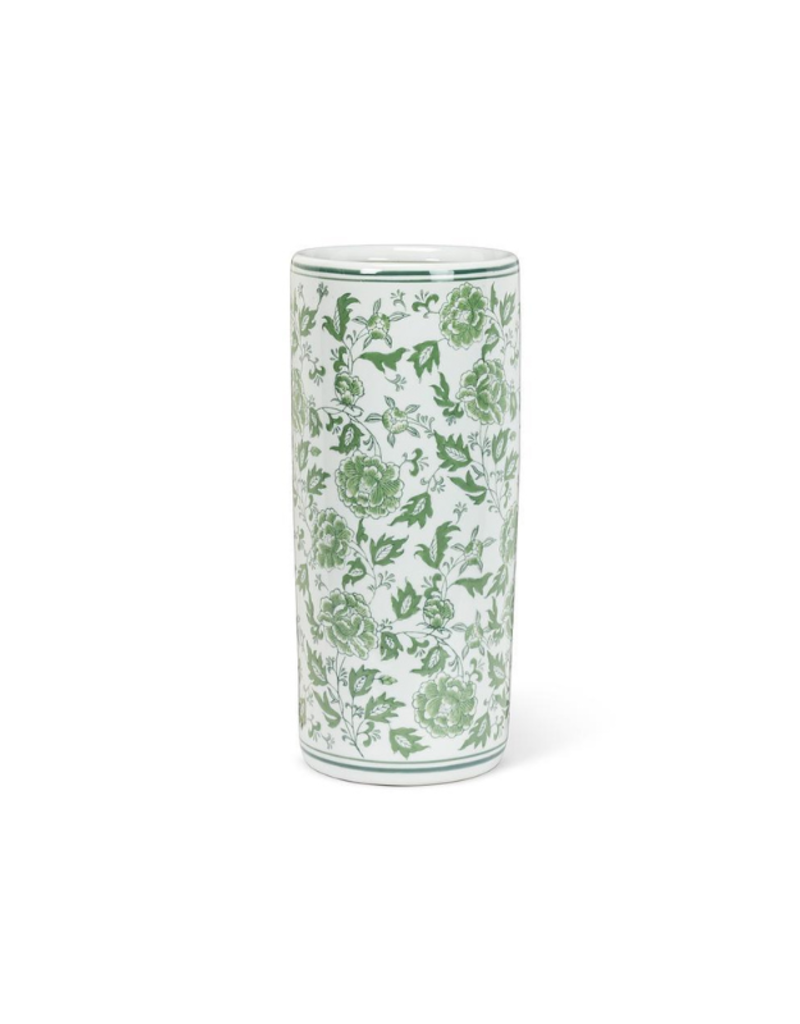 Green Floral Umbrella Stand