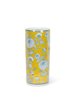 Brocade Pattern Yellow and Blue Umbrella Stand
