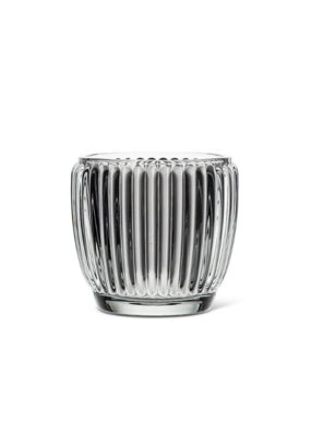 Ribbed Votive in Smoke