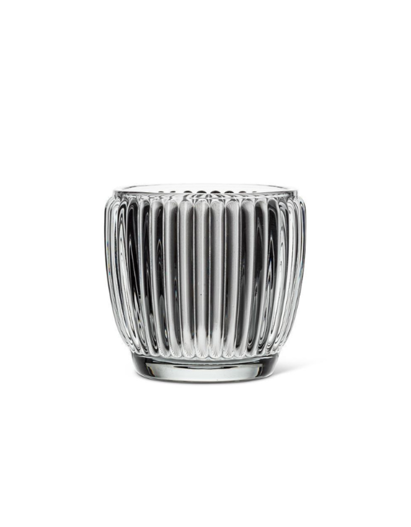 Ribbed Votive in Smoke