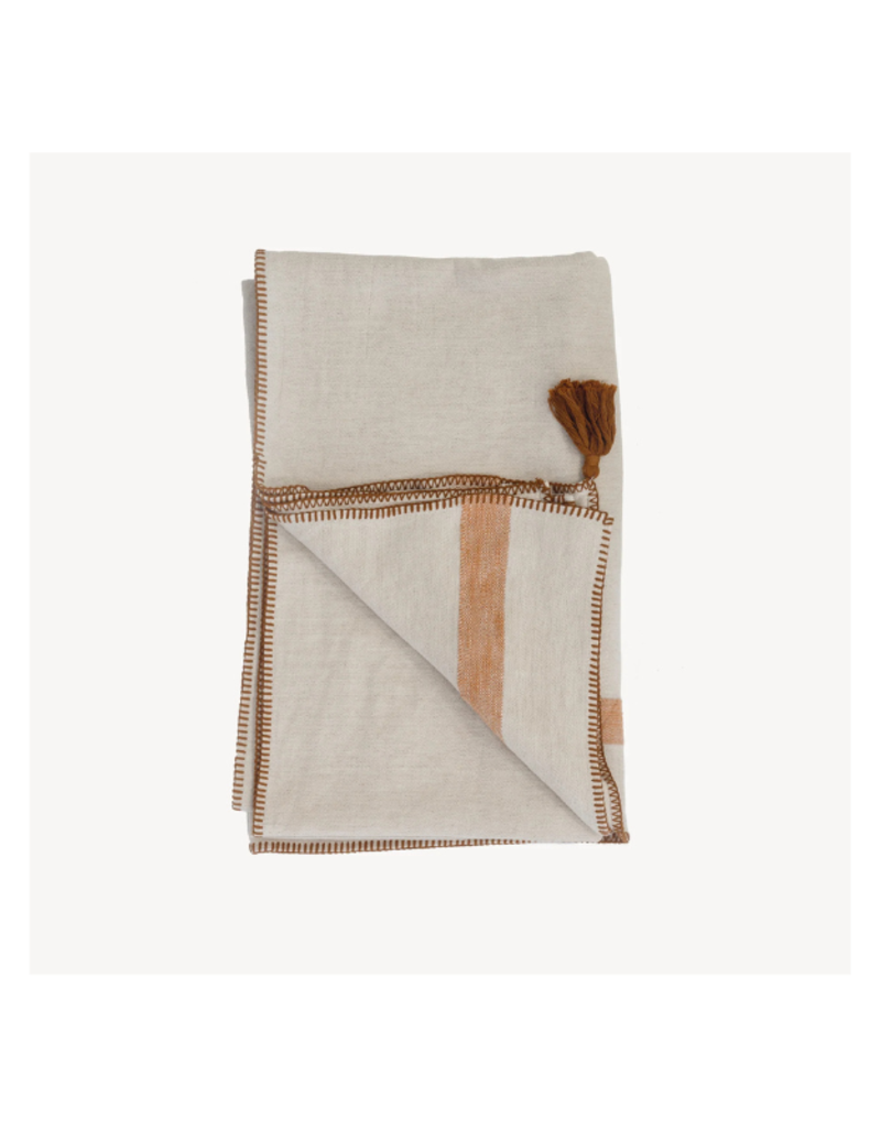 Chelsea Throw in Sandstone by Pokoloko