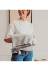 Catherine Turkish Throw in Grey by Pokoloko