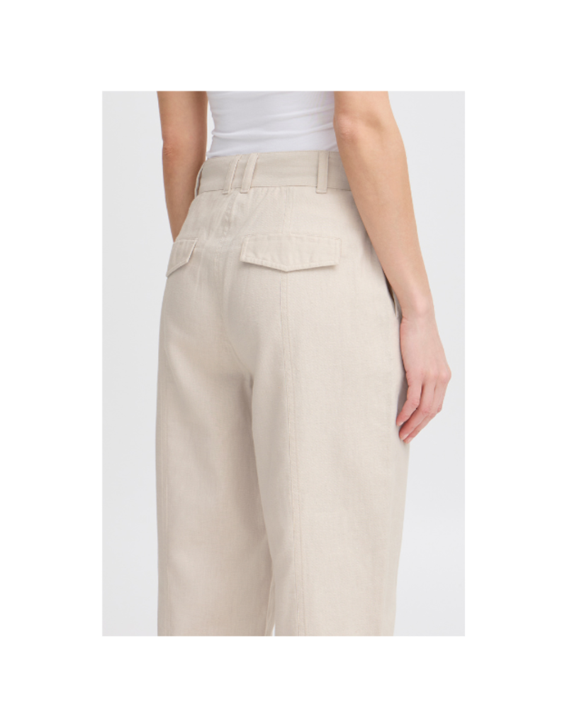 ICHI Zahra Pant in Birch Melange by ICHI
