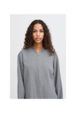 ICHI Kate Neo Jacket in Light Grey Melange by ICHI
