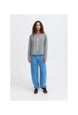 ICHI Kate Neo Jacket in Light Grey Melange by ICHI