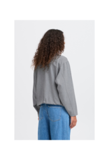 ICHI Kate Neo Jacket in Light Grey Melange by ICHI