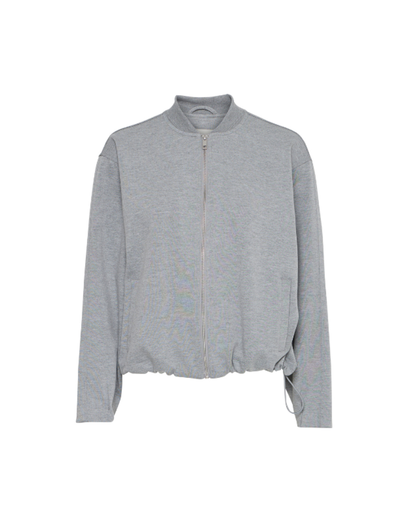 ICHI Kate Neo Jacket in Light Grey Melange by ICHI