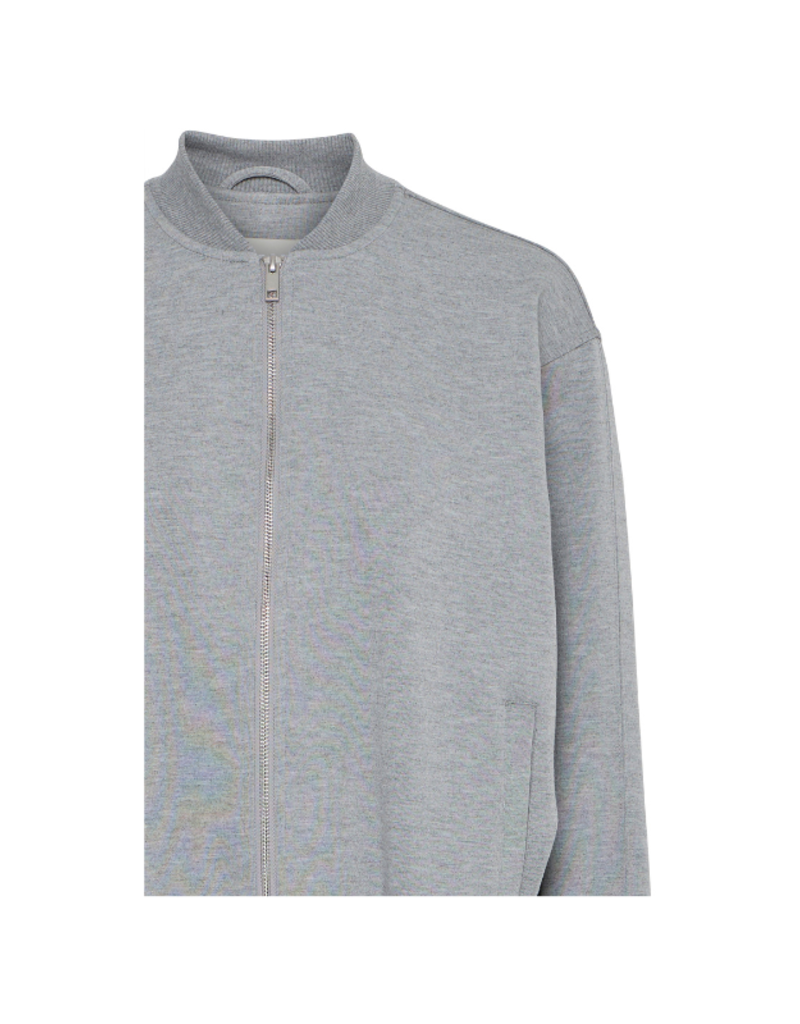 ICHI Kate Neo Jacket in Light Grey Melange by ICHI