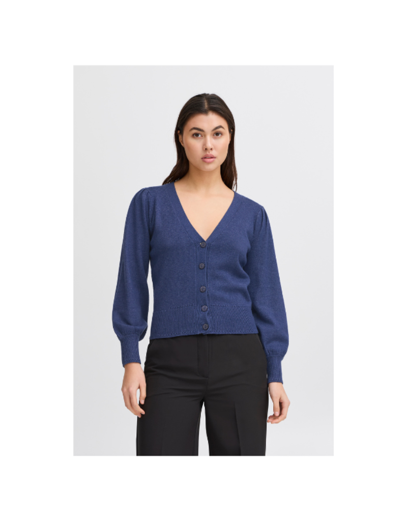 ICHI LAST ONE - XXL - Sella Cardigan in Medieval Blue by ICHI