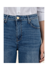 Kut from the Kloth Sienna Baggy Boyfriend with Roll Up in Alert Wash By Kut from the Kloth