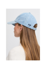 ICHI Khaty Baseball Hat in Washed Blue Denim by ICHI