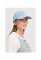 ICHI Khaty Baseball Hat in Washed Blue Denim by ICHI