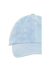 ICHI Khaty Baseball Hat in Washed Blue Denim by ICHI