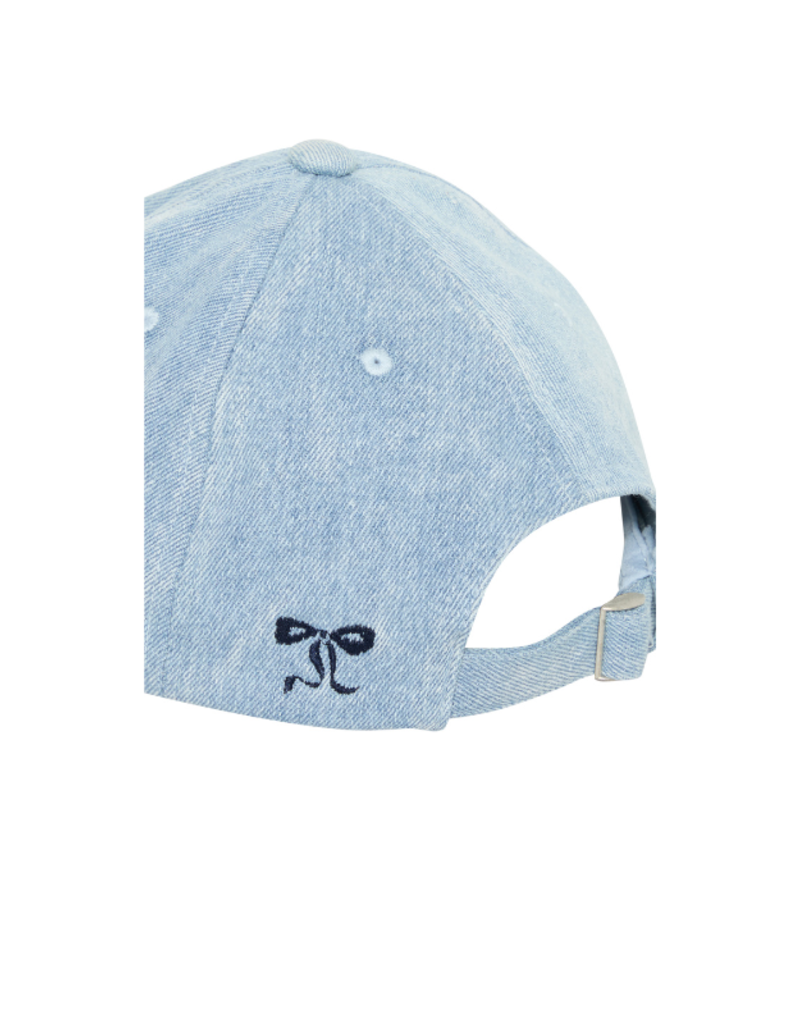 ICHI Khaty Baseball Hat in Washed Blue Denim by ICHI