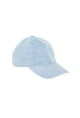 ICHI Khaty Baseball Hat in Washed Blue Denim by ICHI
