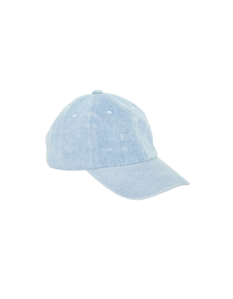 ICHI Khaty Baseball Hat in Washed Blue Denim by ICHI