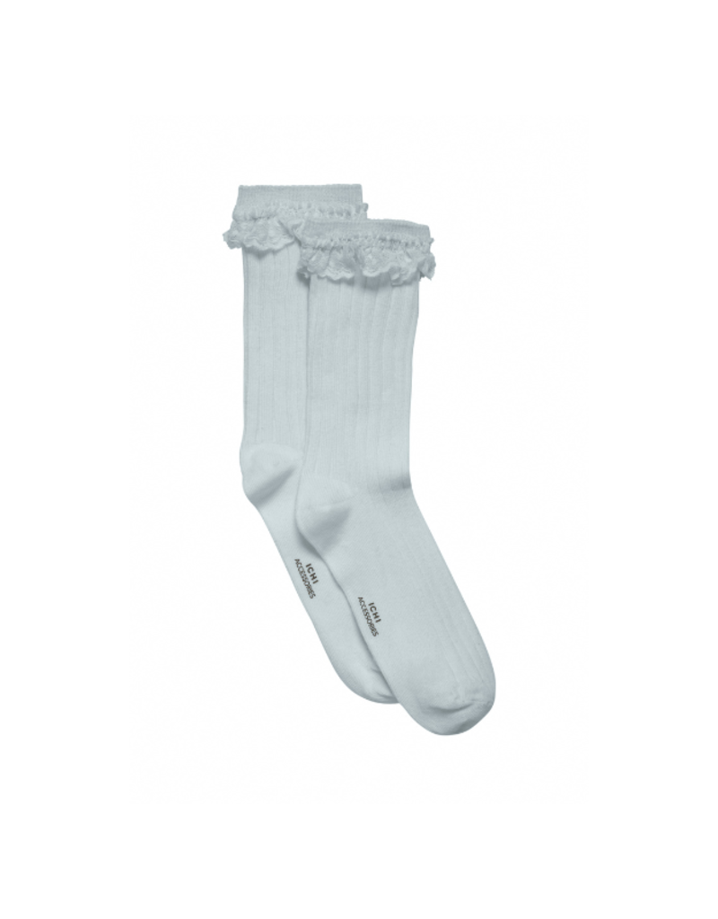 ICHI Lafia Socks in Zen Blue by ICHI
