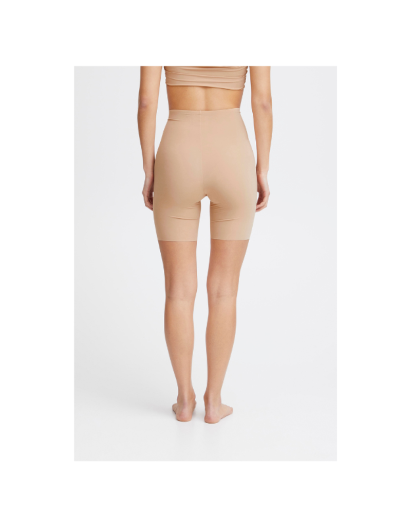 ICHI Siv Thighsaver Shorts in Tan by ICHI