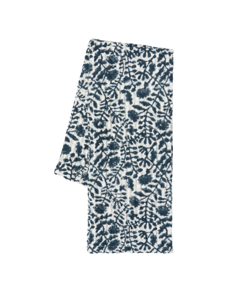 Danica Jasmine Block Print Waffle Dishtowel
