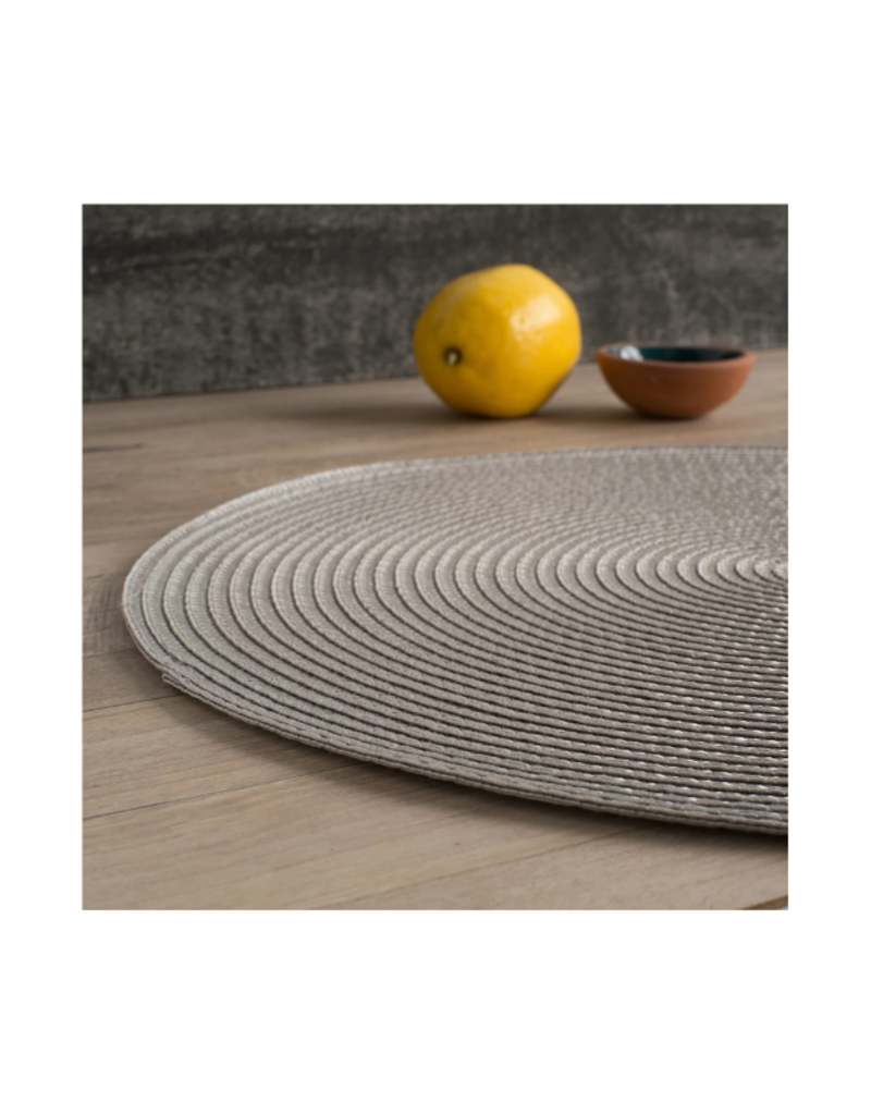 Danica Disko Placemat in Cobblestone