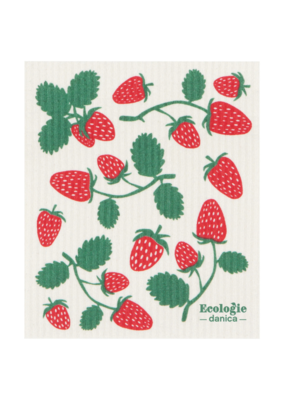 Danica Strawberries Swedish Sponge Cloth