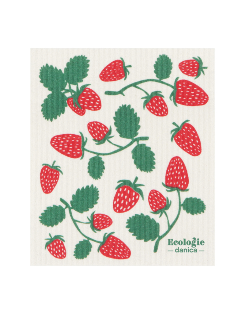 Danica Strawberries Swedish Sponge Cloth