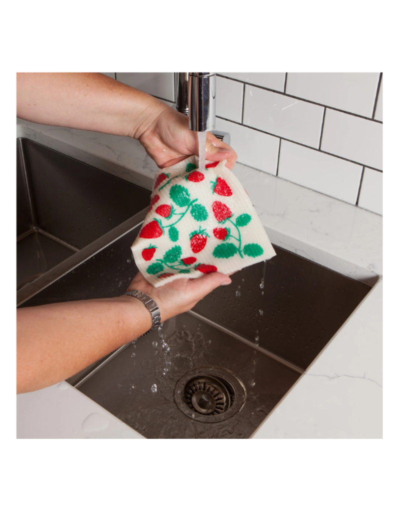 Danica Strawberries Swedish Sponge Cloth