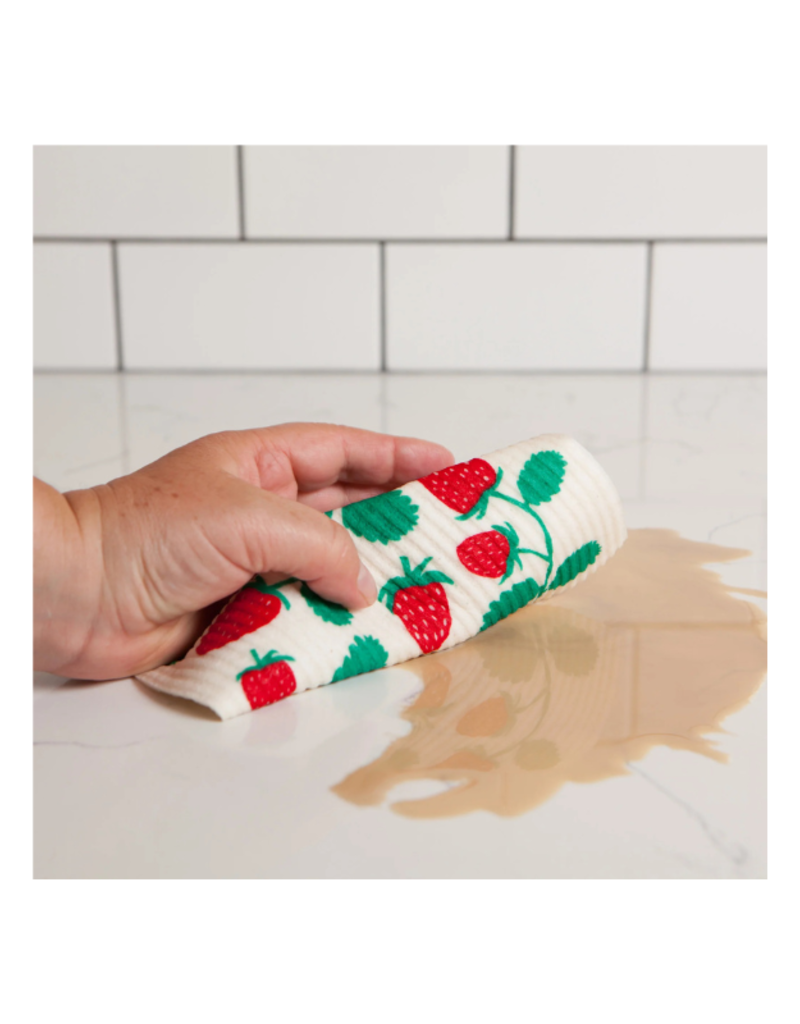 Danica Strawberries Swedish Sponge Cloth