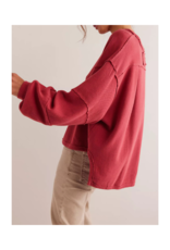 Free People Total Eclipse Long Tee in Rubies by Free People