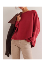 Free People Total Eclipse Long Tee in Rubies by Free People