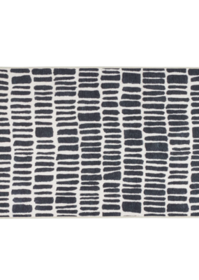 Dash & Albert Dash & Albert Machine Washable Roark Charcoal Rug 4x6